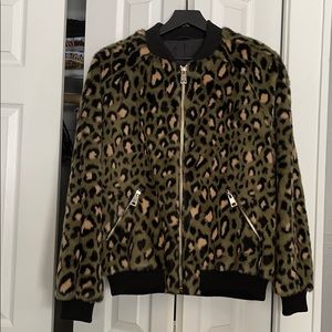 Faux Fur Bomber Jacket